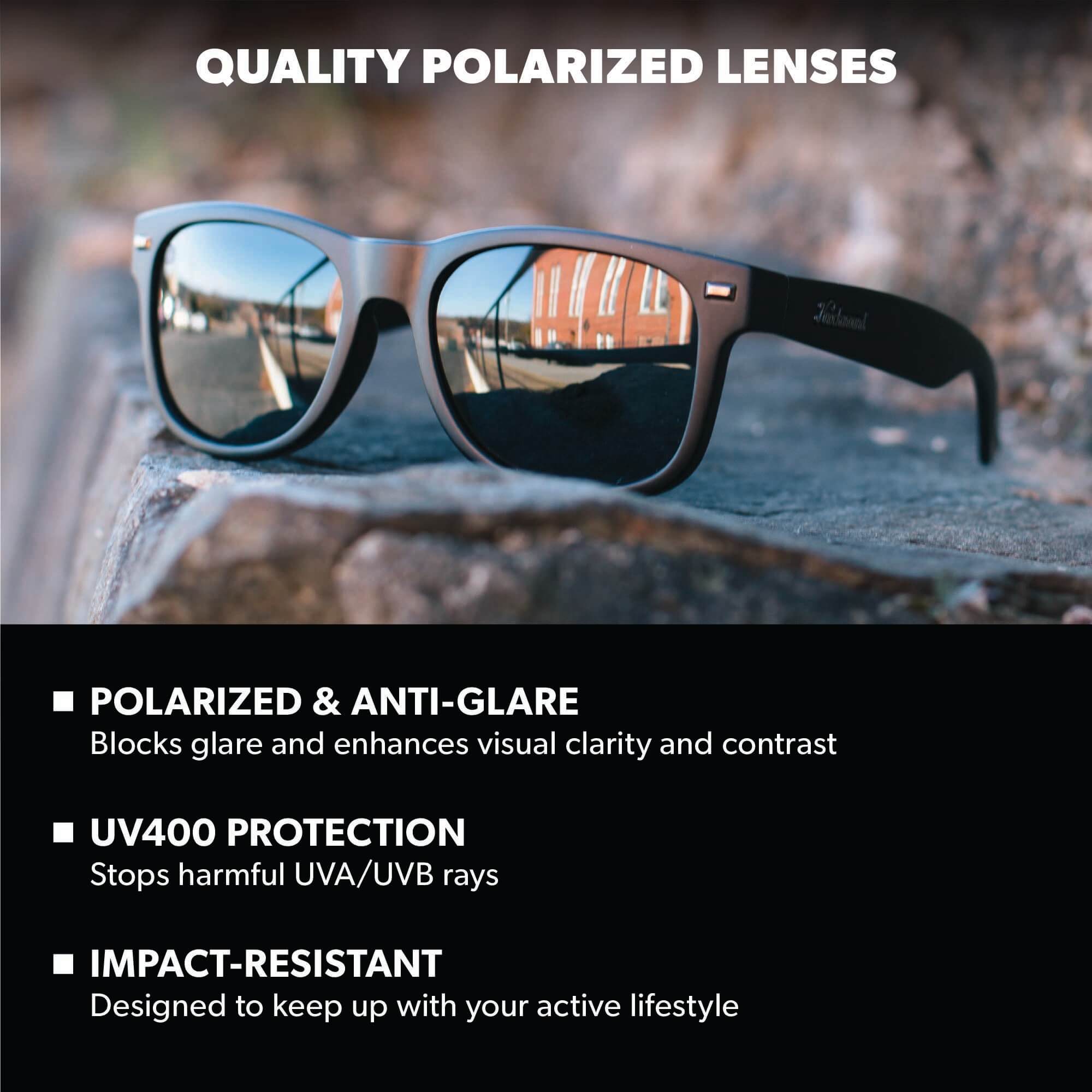 Black on Black Fort Knocks Sunglasses,  Lens Features