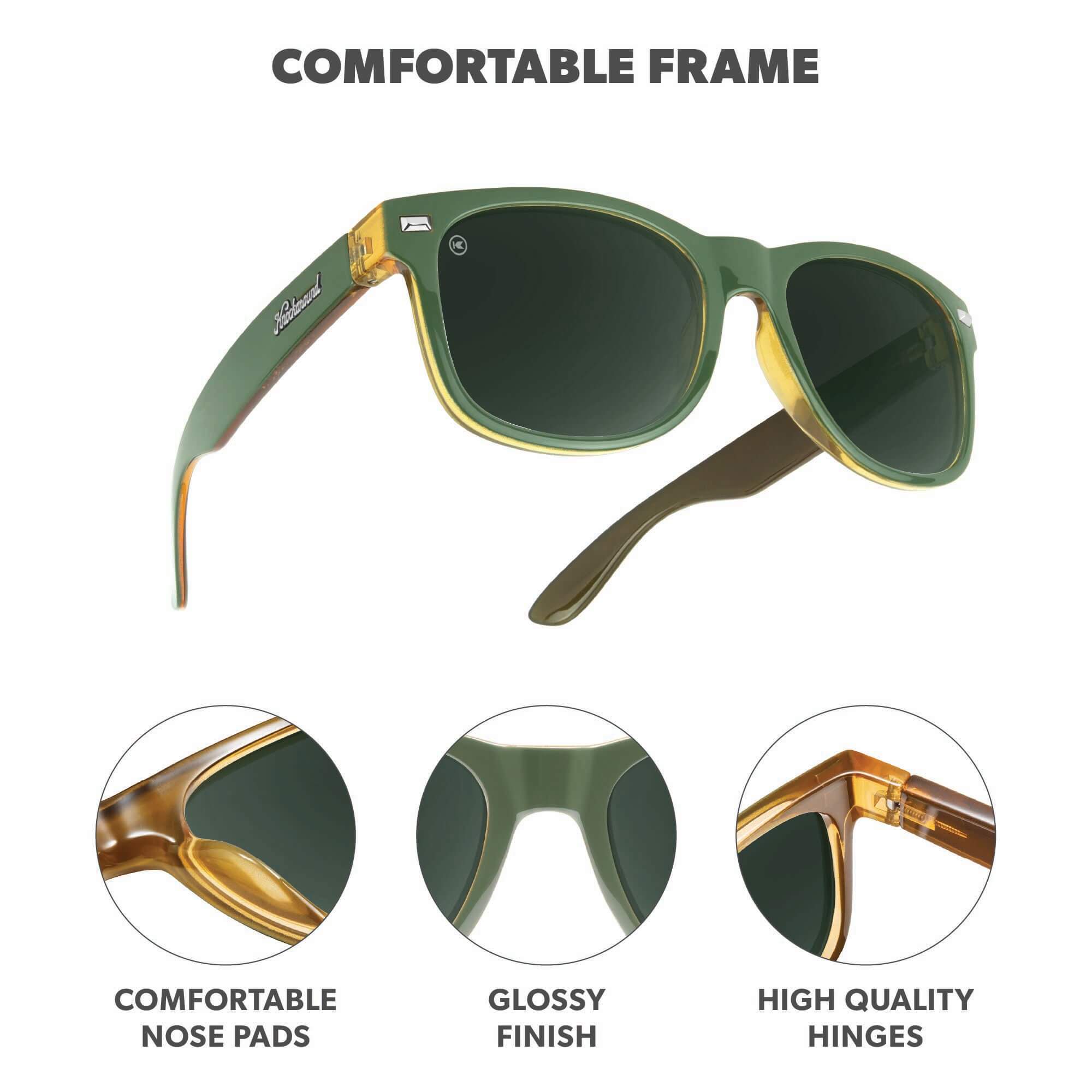 Coyote Calls Fort Knocks Sunglasses, Frame Features