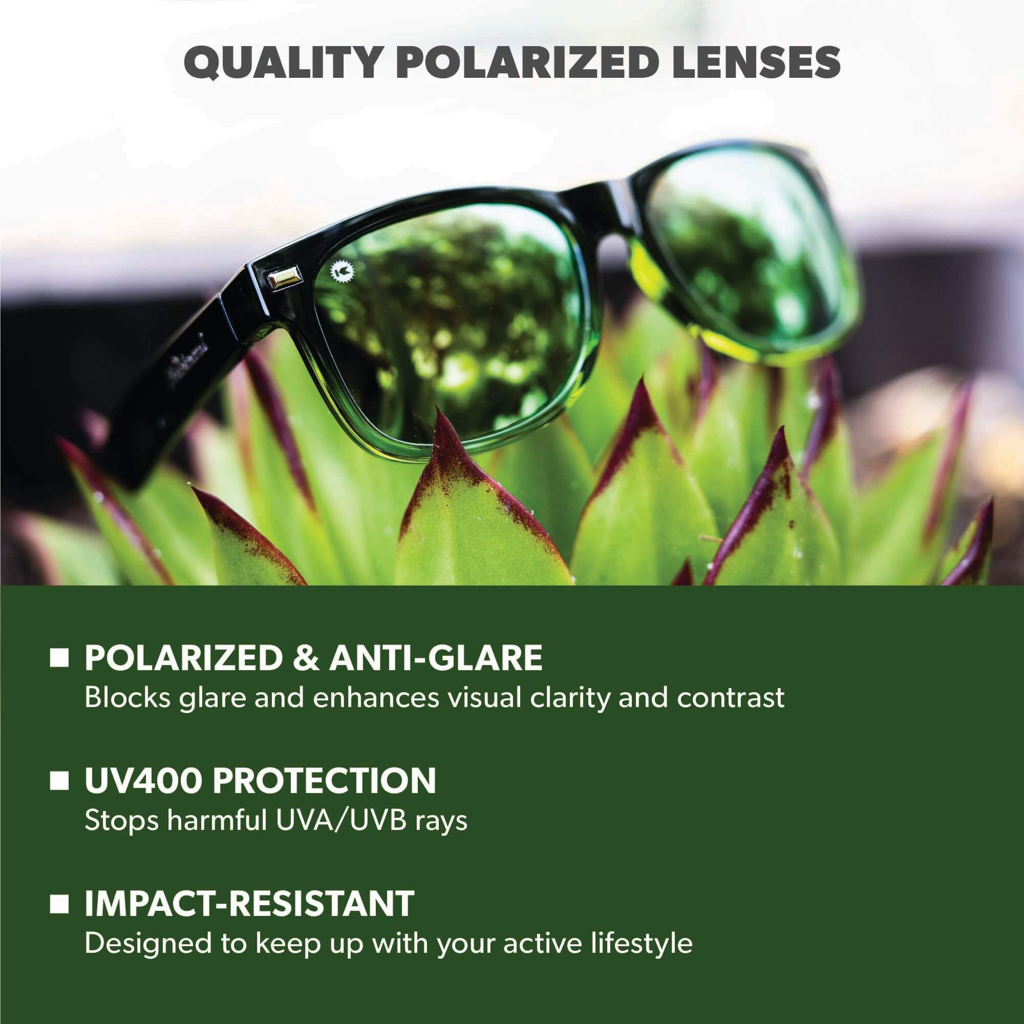 Creek Bed Fort Knocks Sunglasses, Frame Features