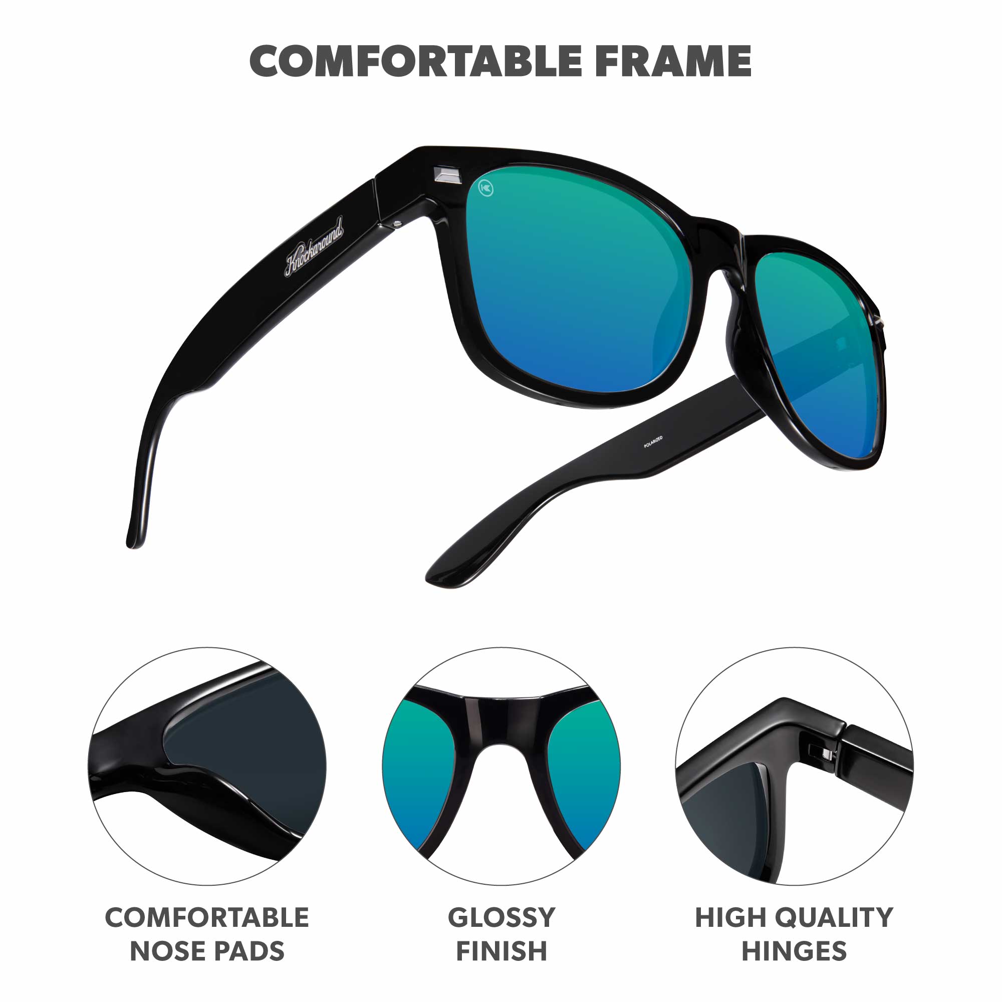 Ibiza Fort Knocks Sunglasses, Frame Features
