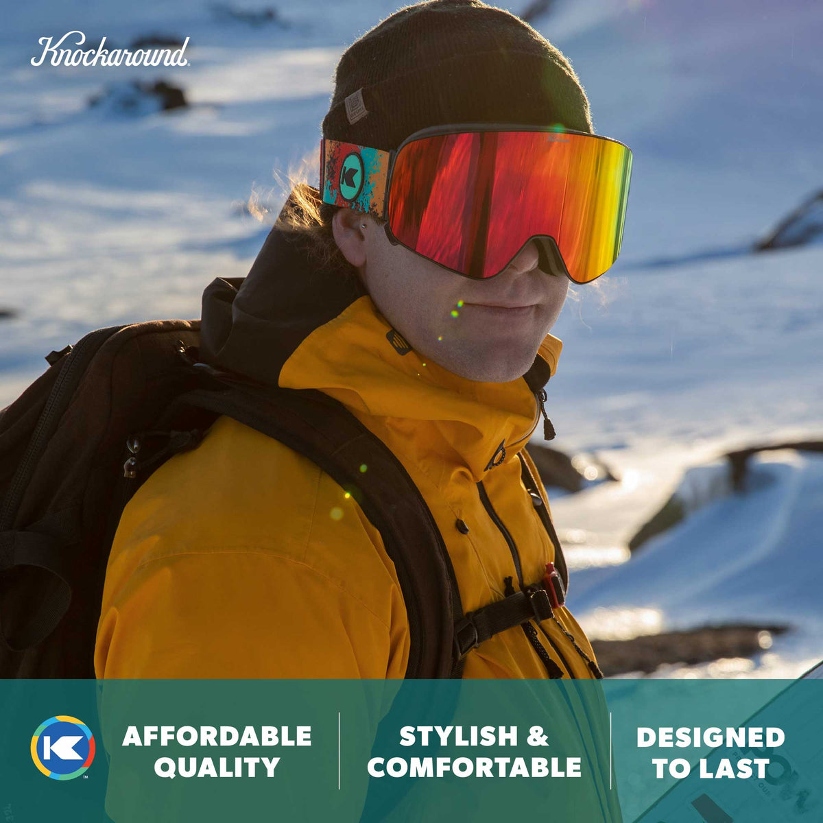 goggles stylish Slingshots Snow Durable Non-Polarized UV400 Size:5
