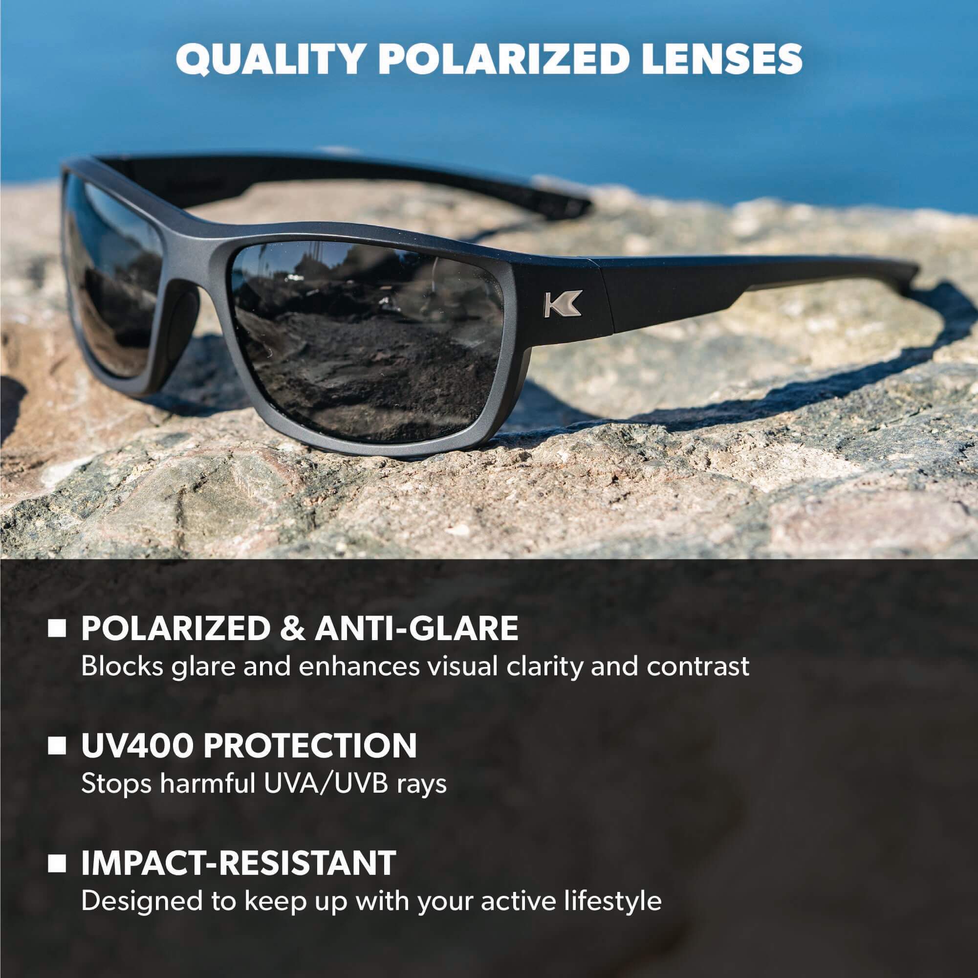Blackout High Stakes Sunglasses, Lens Features