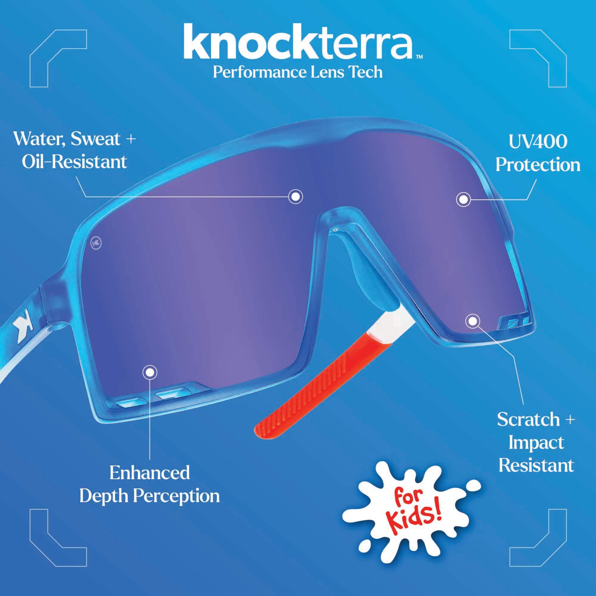Rocket Pop Kids Campeones Sunglasses, Knockterra Lens Features