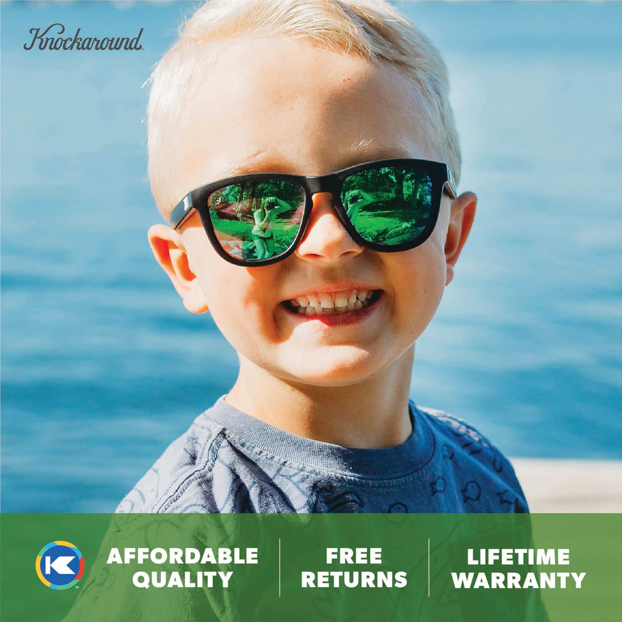 Black / Green Moonshine Kids Premiums Sunglasses