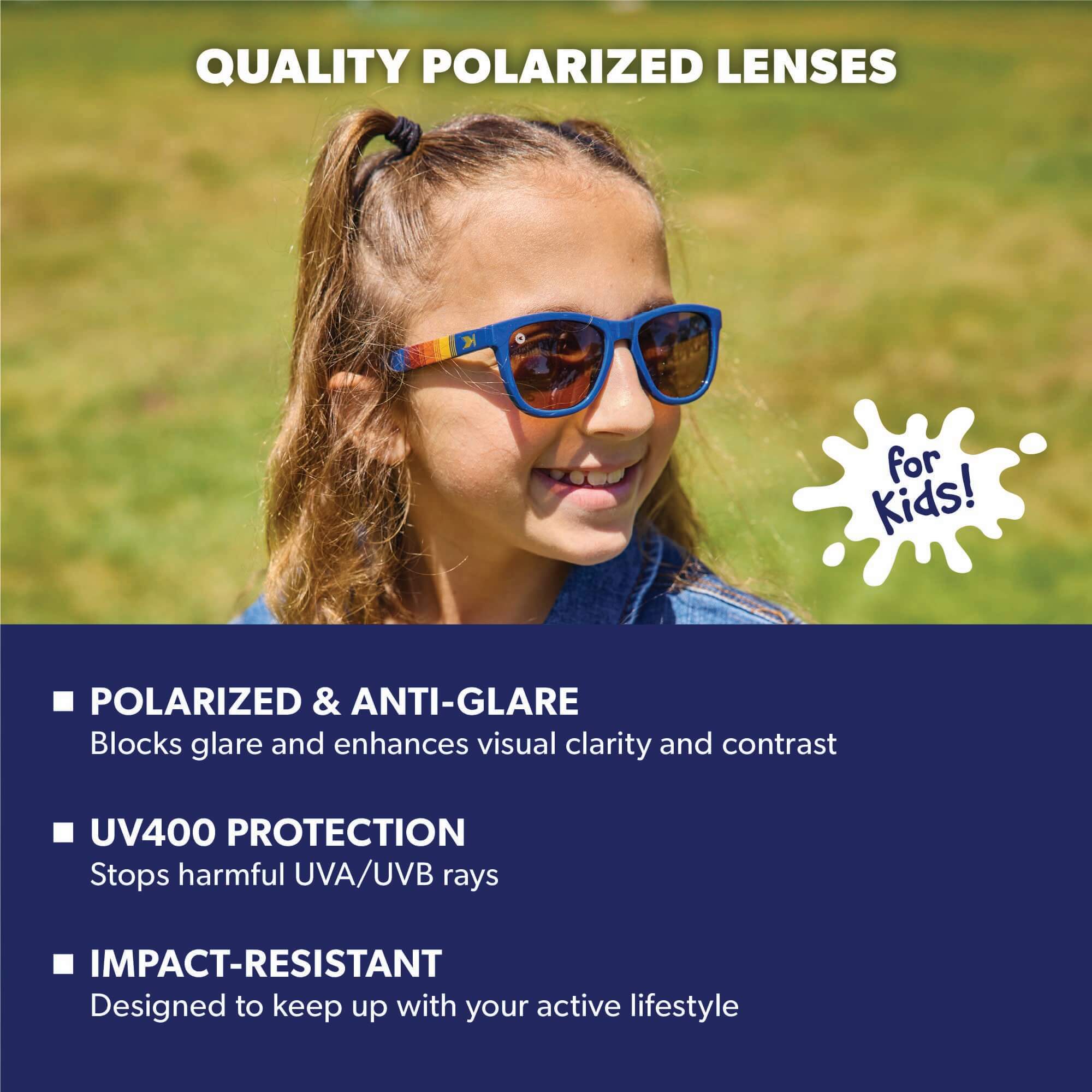 Dockside Kids Premiums Sunglasses, Lens Features