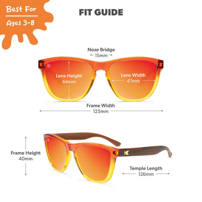 Firewood Kids Premiums Sunglasses, Fit Guide