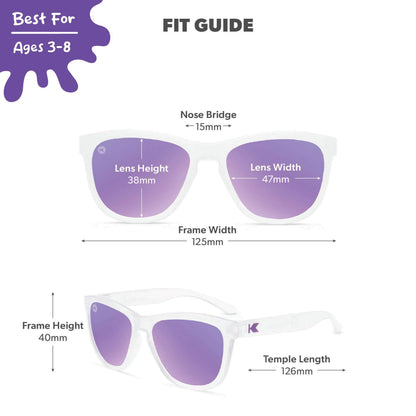 Grape Jellyfish Kids Premiums Sunglasses, Fit Guide