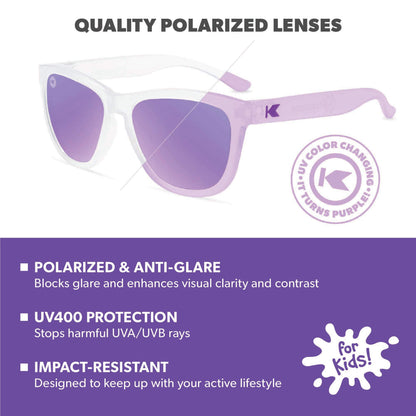 Grape Jellyfish Kids Premiums Sunglasses, Lens Features