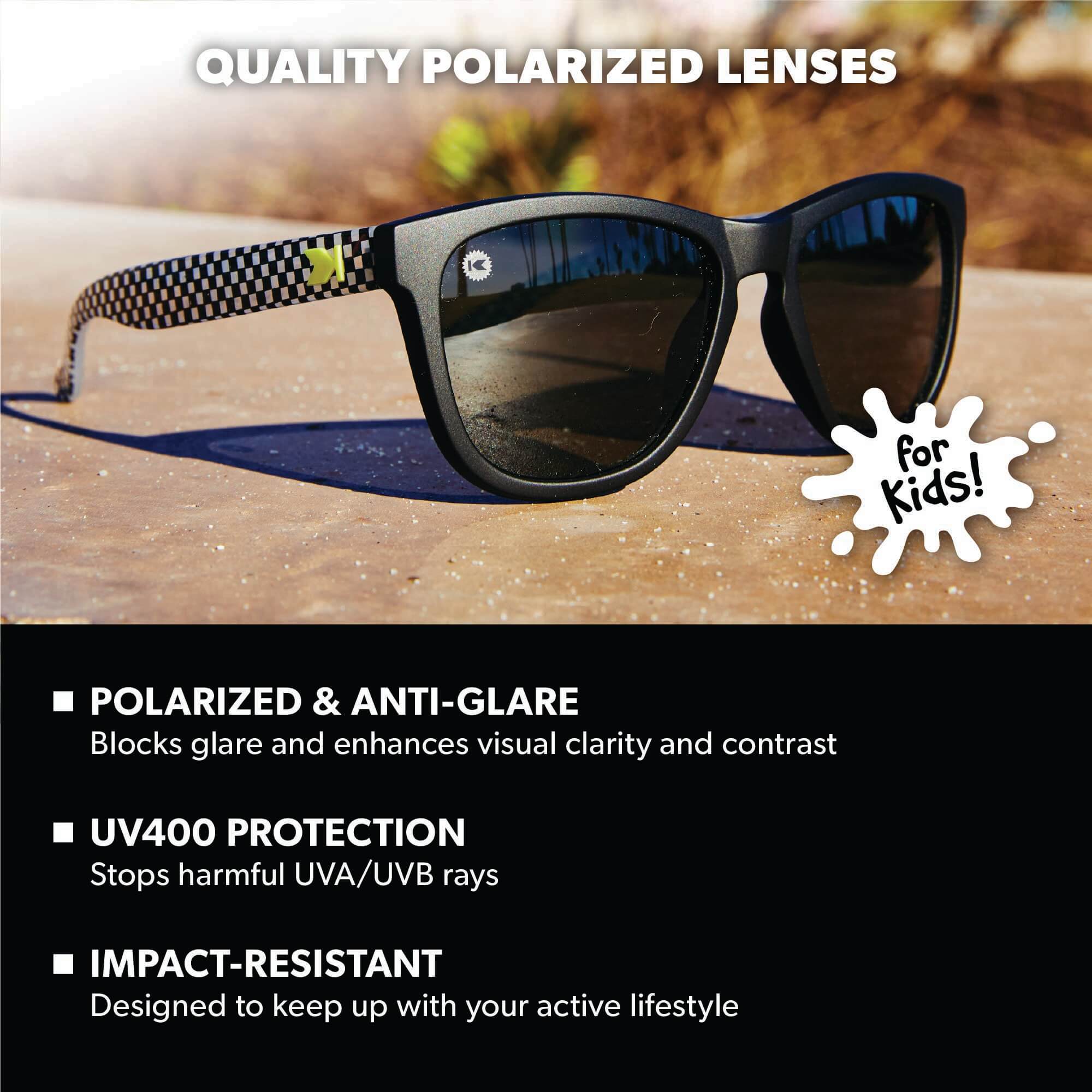 Sk8er Kids Premiums Sunglasses, Lens Features