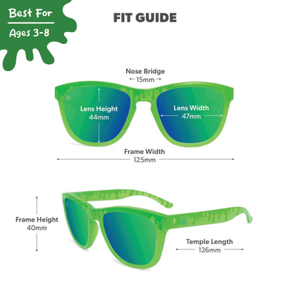 Slime Time Kids Premiums Sunglasses, Fit Guide
