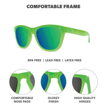 Slime Time Kids Premiums Sunglasses, Frame Features