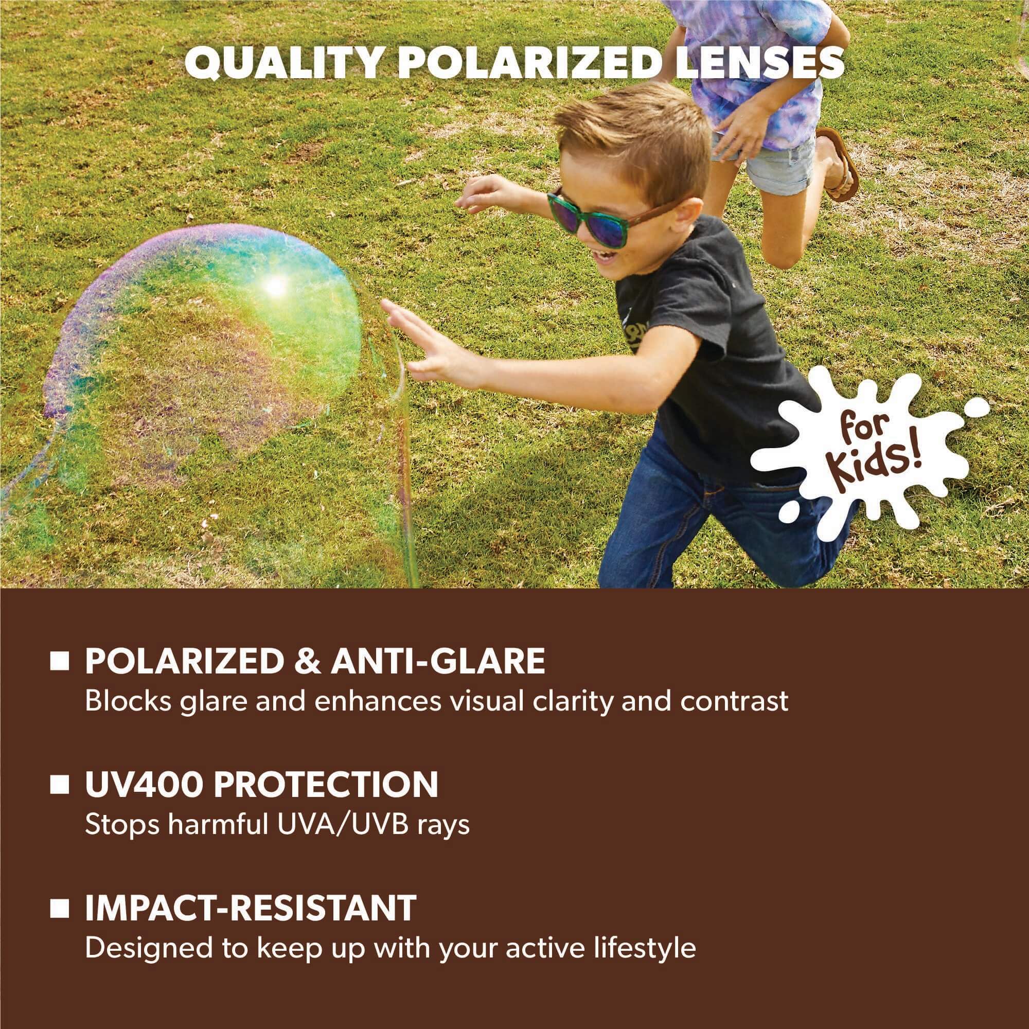 Woodland Kids Premiums Sunglasses, Lens Features