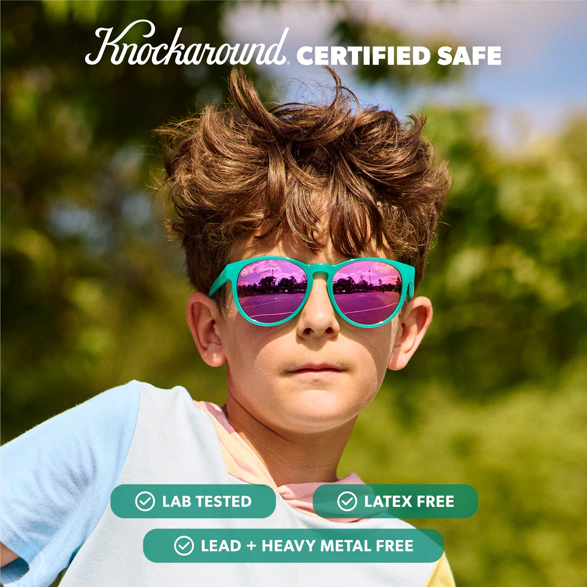 Aquamarine / Fuchsia Kids Shirley Temples Sunglasses, Certified Call Outs