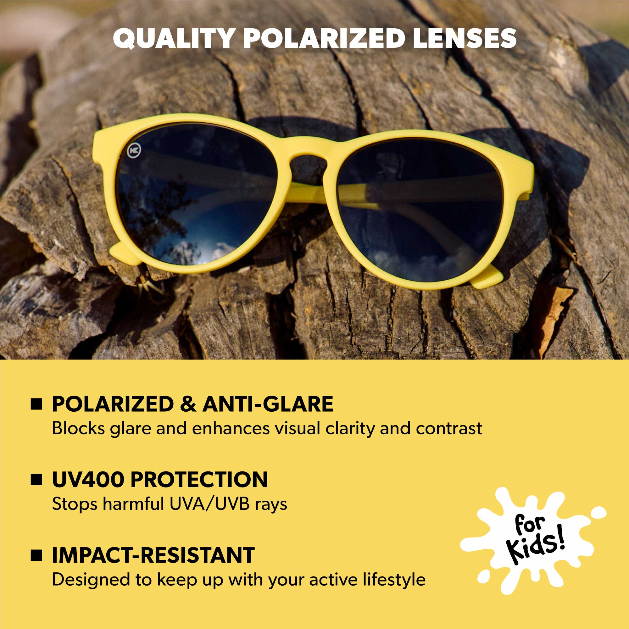 Buttercup Kids Shirley Temples Sunglasses, Lens Features