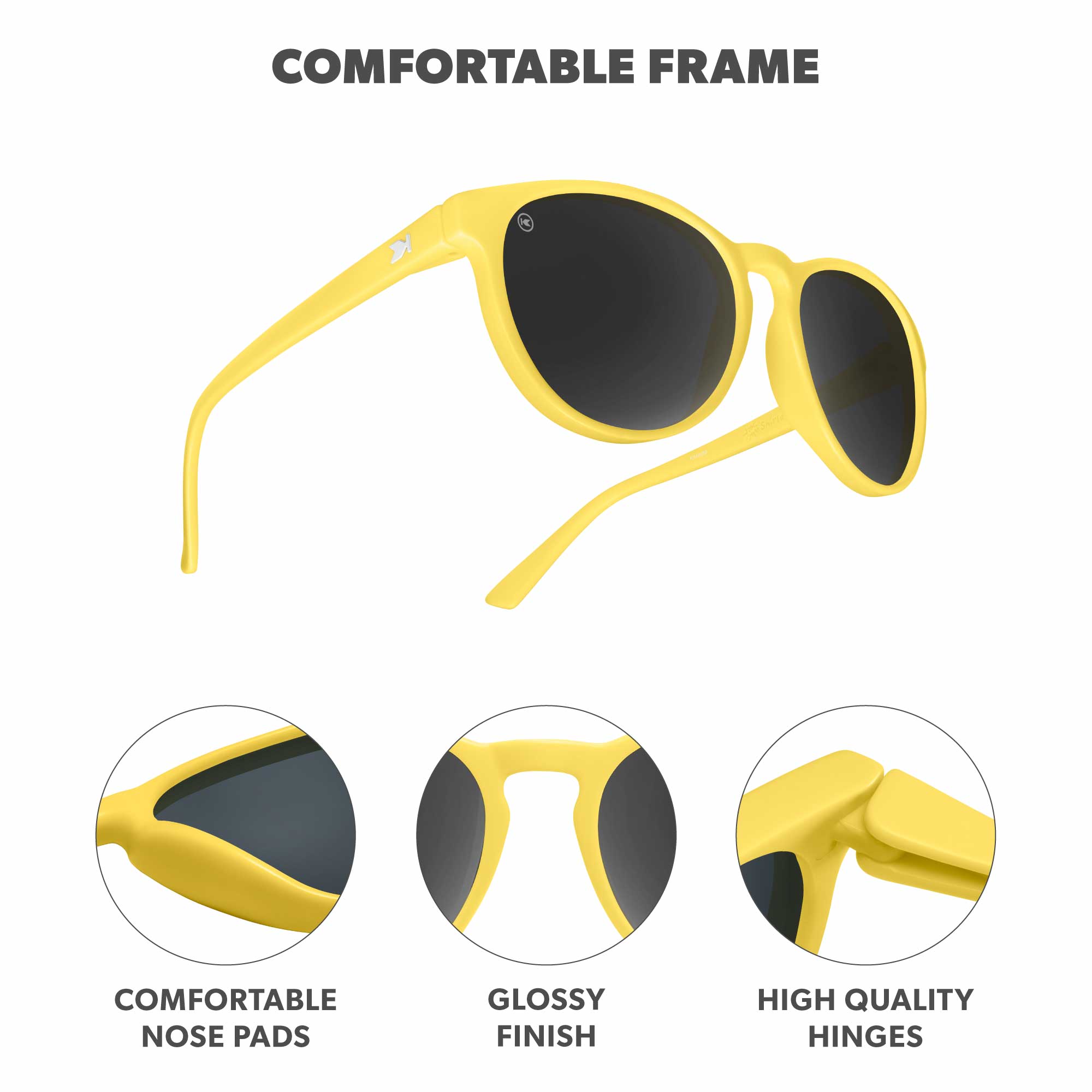 Buttercup Kids Shirley Temples Sunglasses, Frame Features