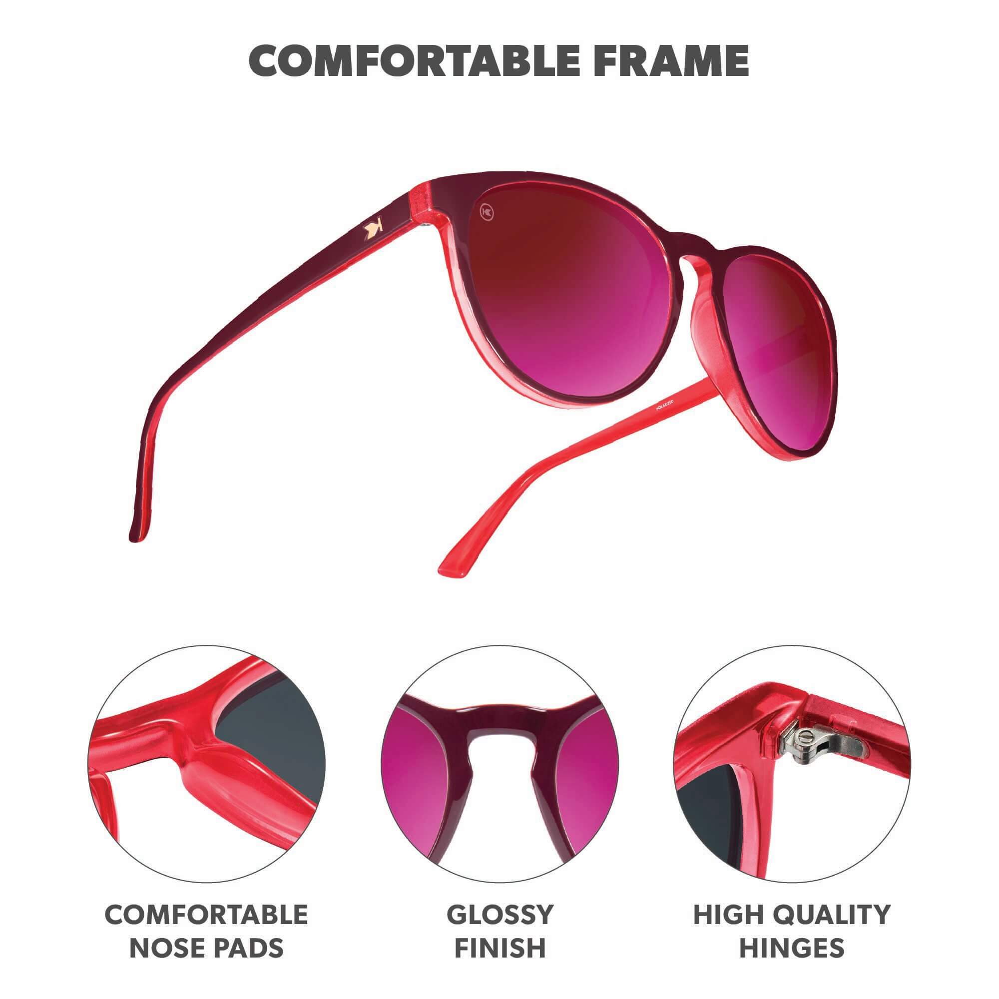 Watermelon Geode Mai Tais Sunglasses, Frame Features