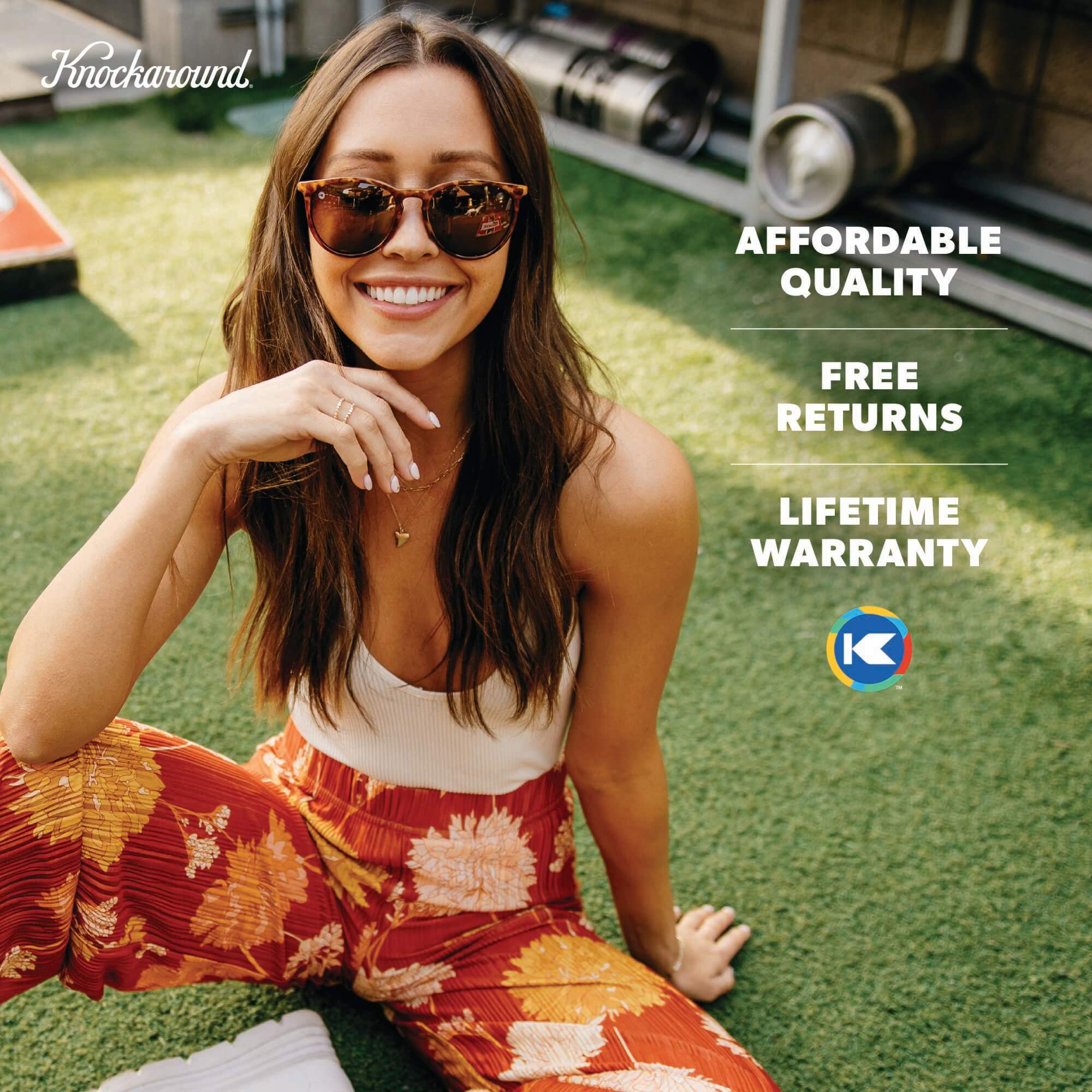 Mary Janes Round Sunglasses Lightweight UV400 | Knockaround Sunglasses