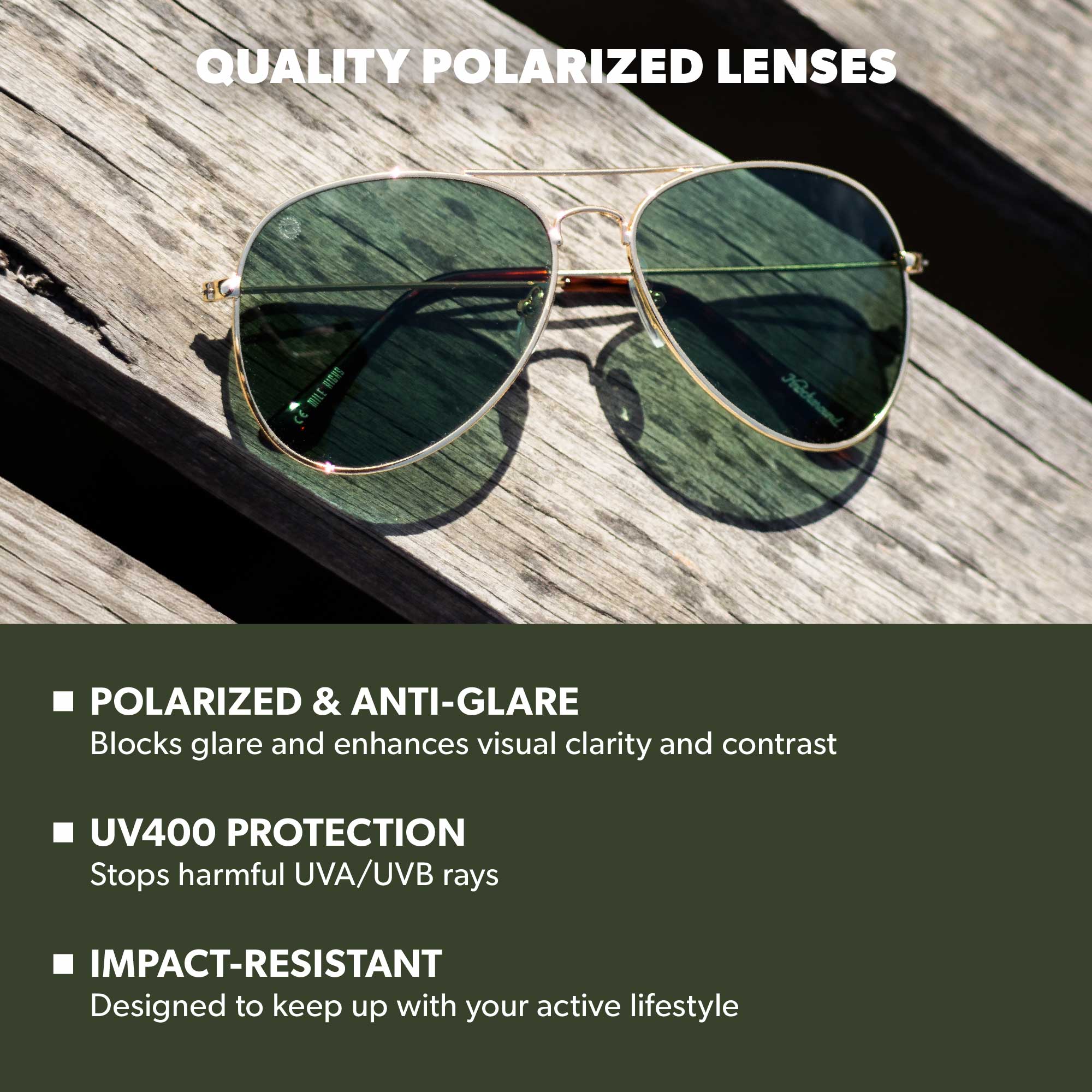 Mile Highs Polarized UV400 Aviator Sunglasses | Knockaround Sunglasses