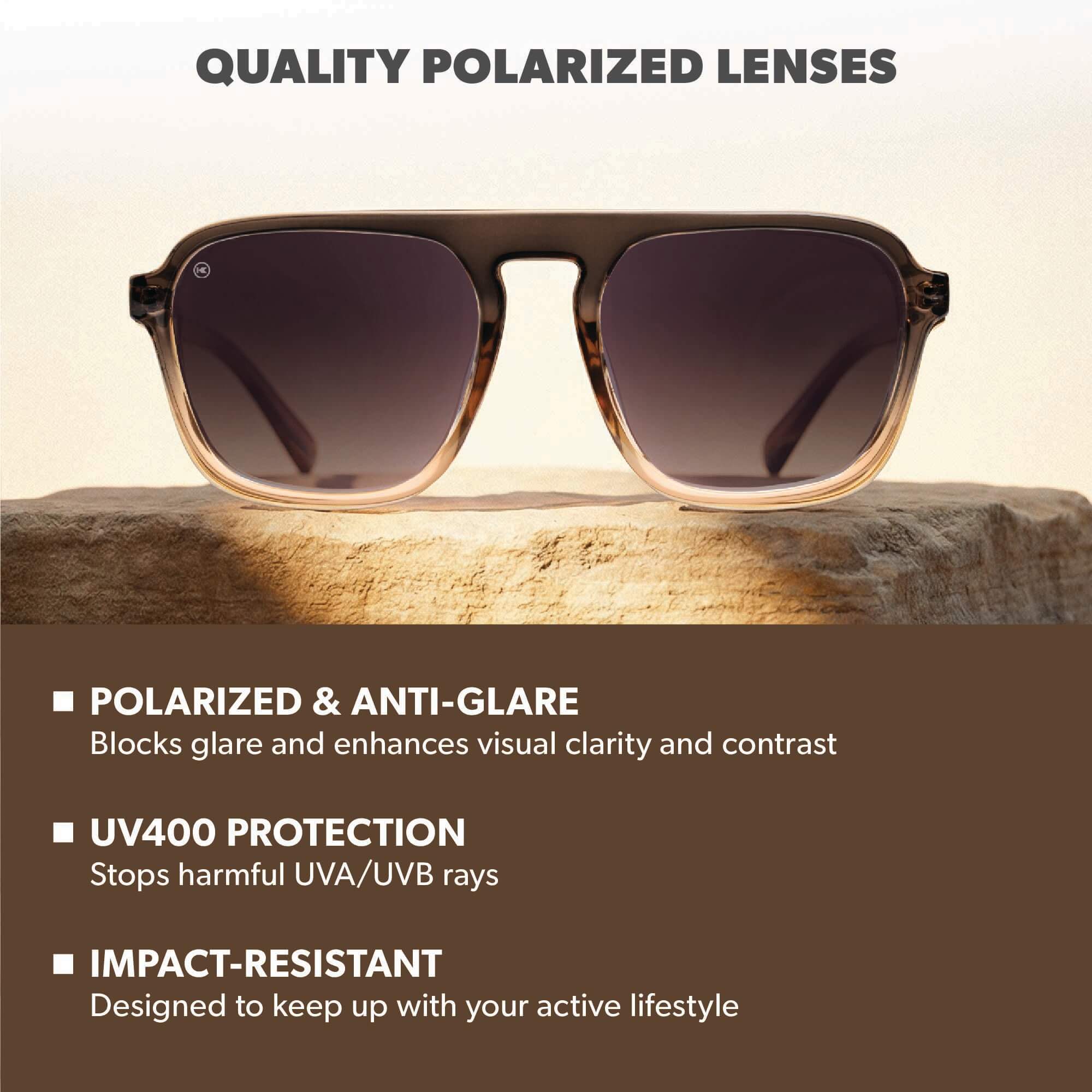 Cortado Pacific Palisades Sunglasses, Lens Features