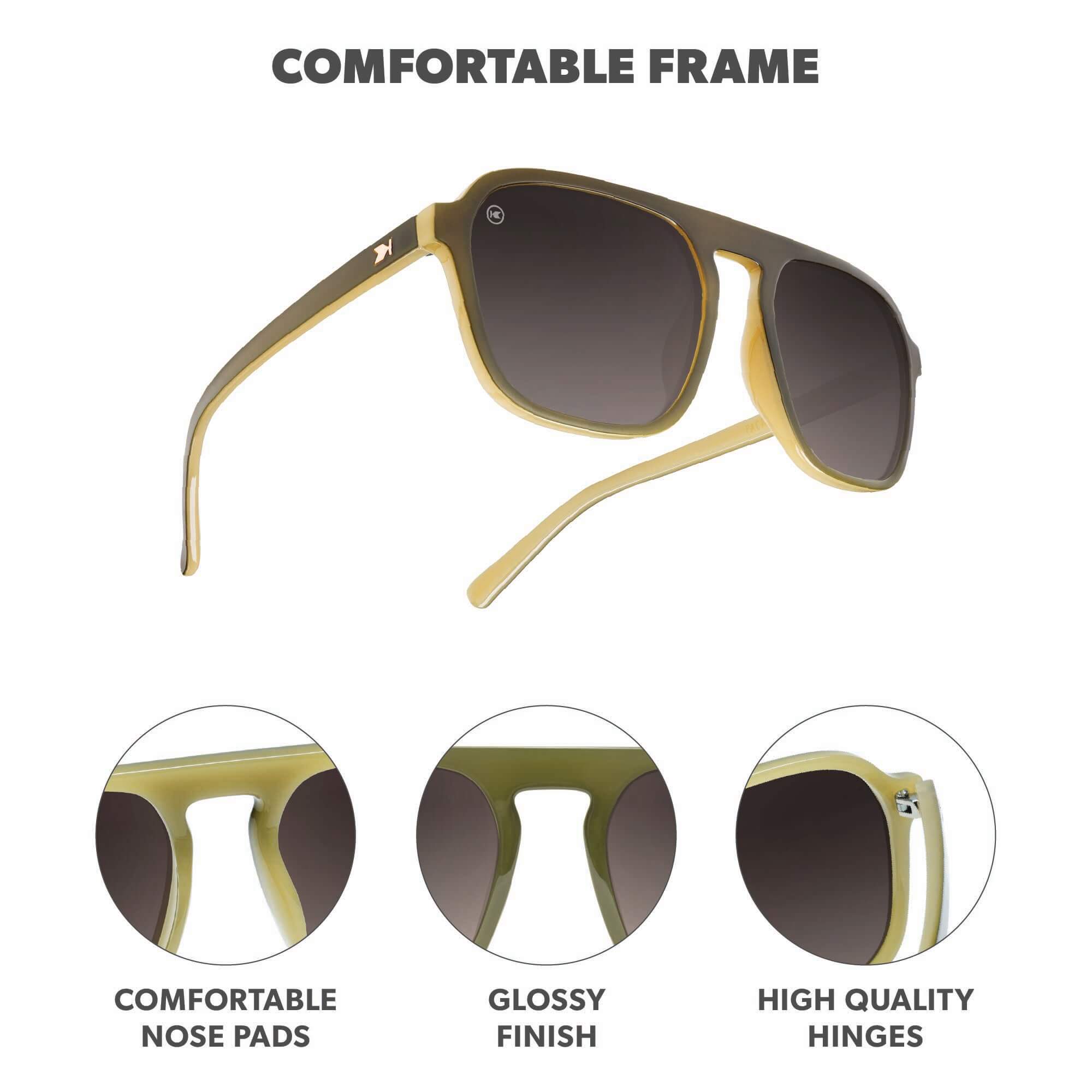 Coastal Dunes Pacific Palisades Sunglasses, Frame Features