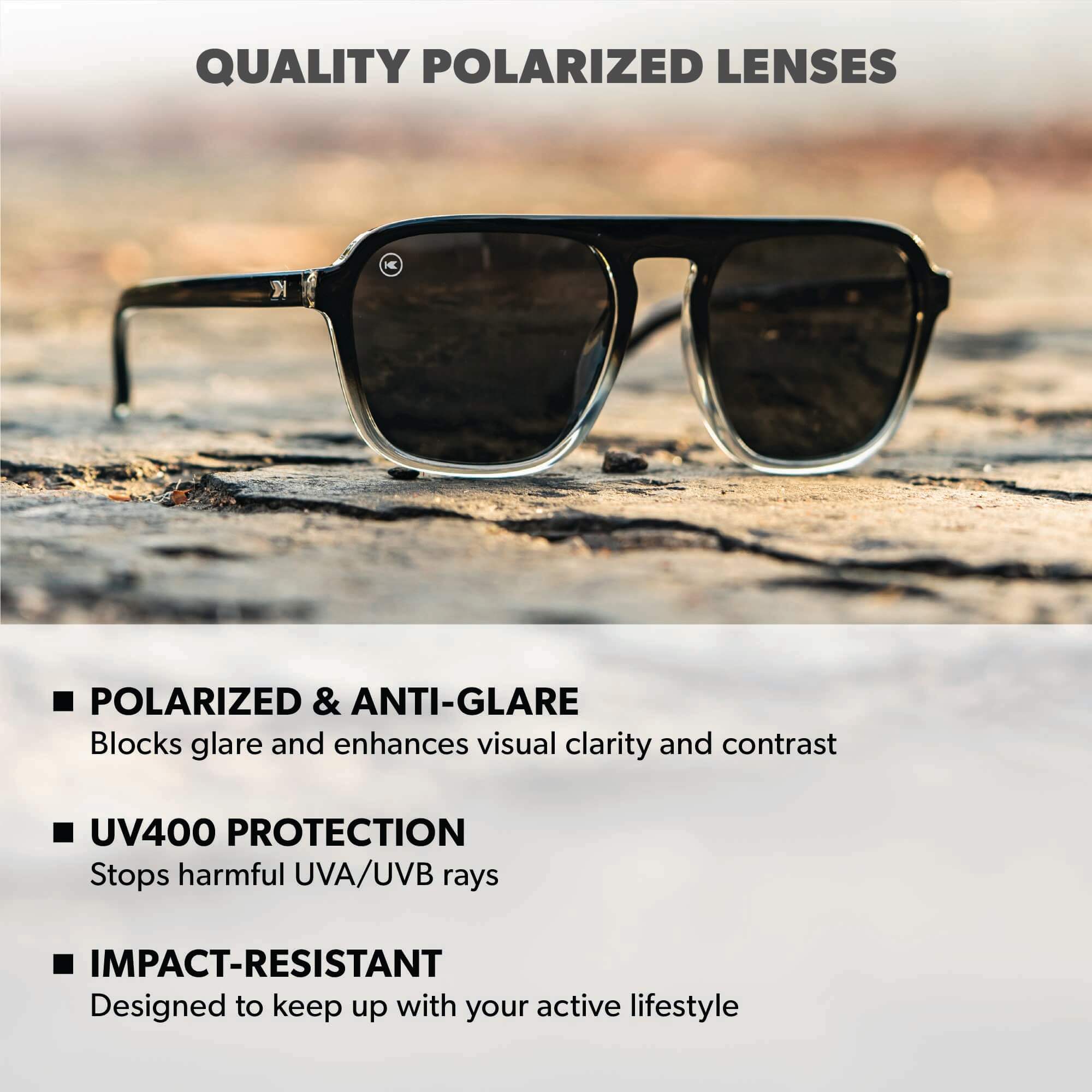 Pacific Palisades Square Polarized Sunglasses | Knockaround Sunglasses