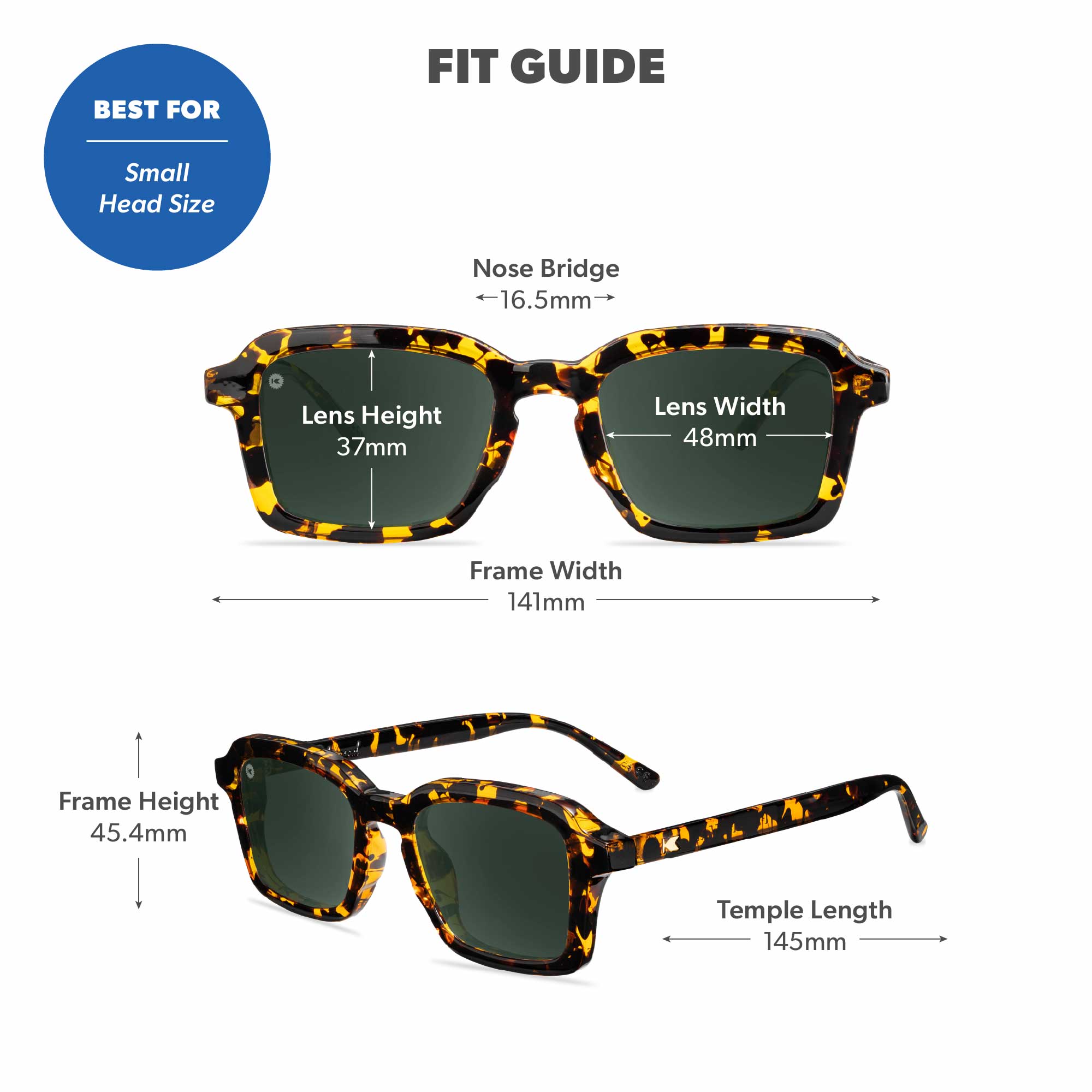 Au Revoir Panoramas Sunglasses, Fit Guide