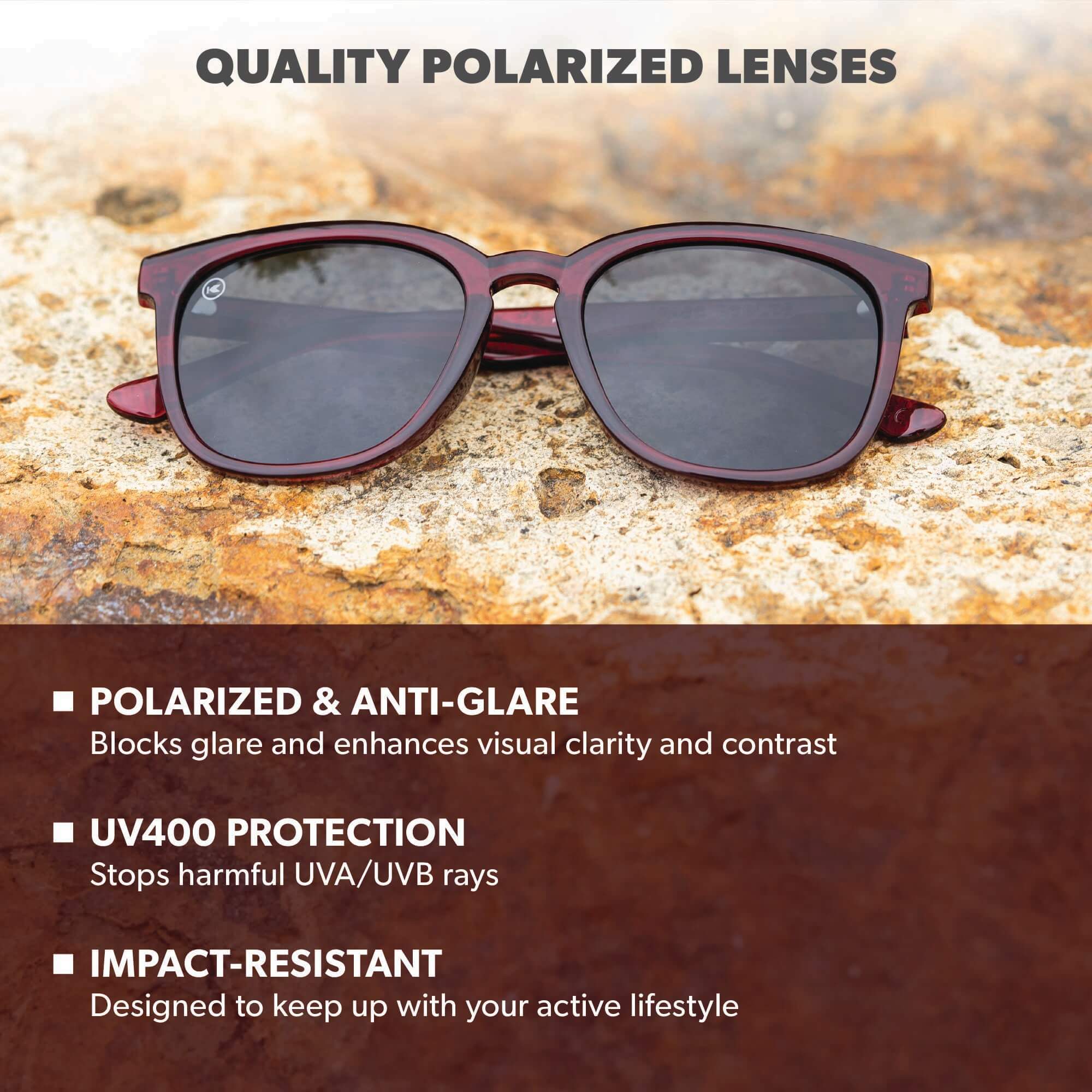 Black Cherry Paso Robles Sunglasses, Lens Features