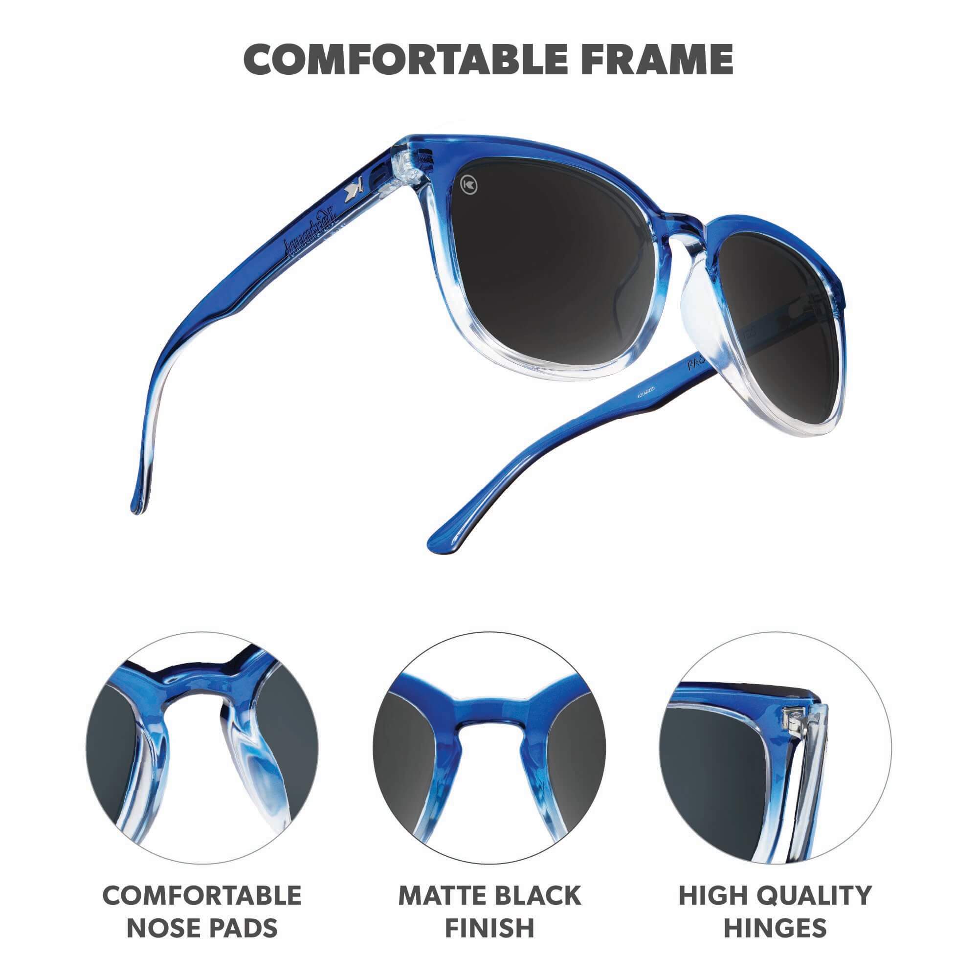 Blue Obsidian Paso Robles Sunglasses, Frame Features