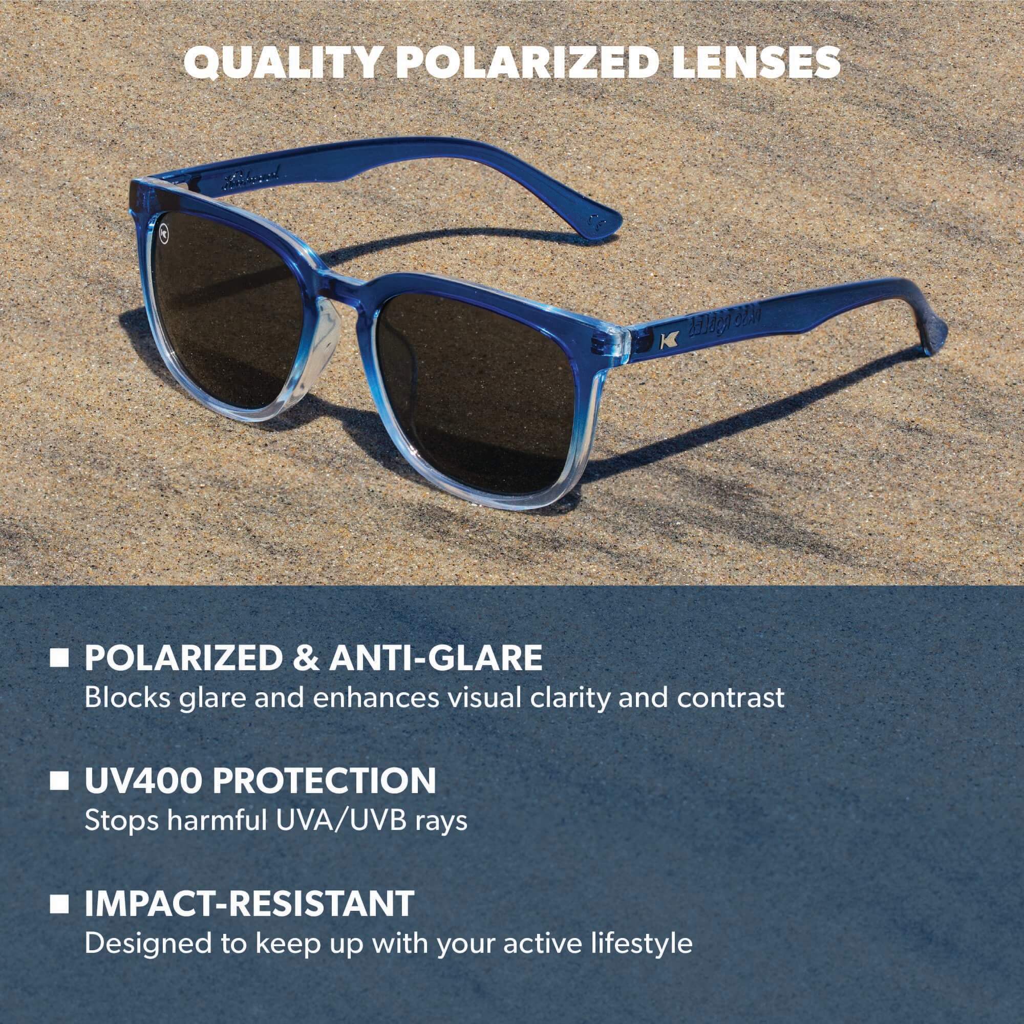 Blue Obsidian Paso Robles Sunglasses, Lens Features