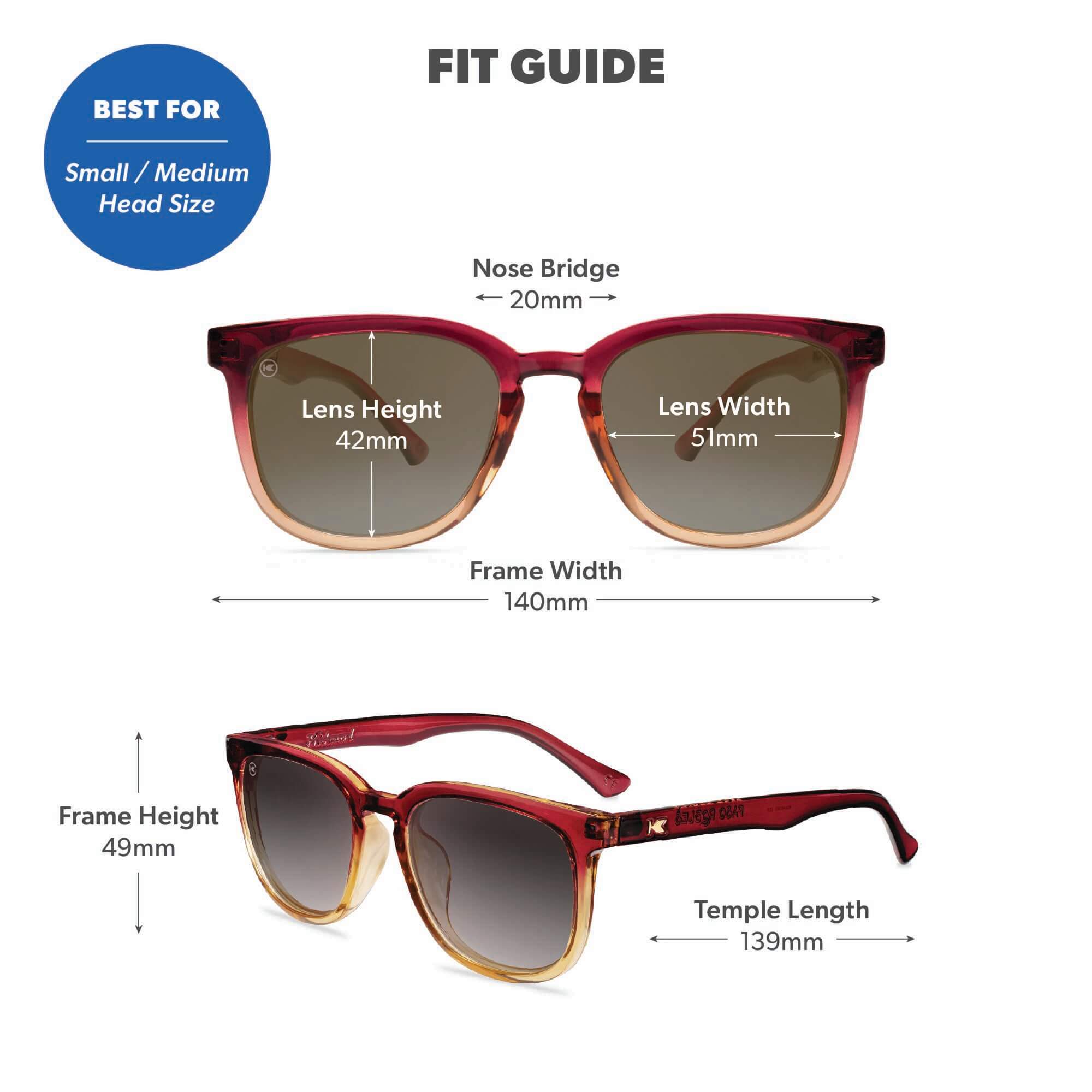 My Oh My Paso Robles Sunglasses, Fit Guide