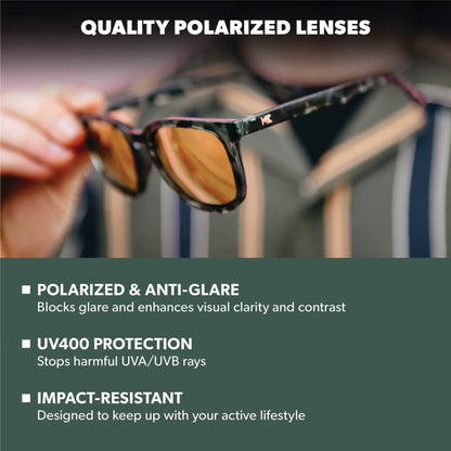 Slate Tortoise Shell / Rose Gold Paso Robles Sunglasses, Lens Features