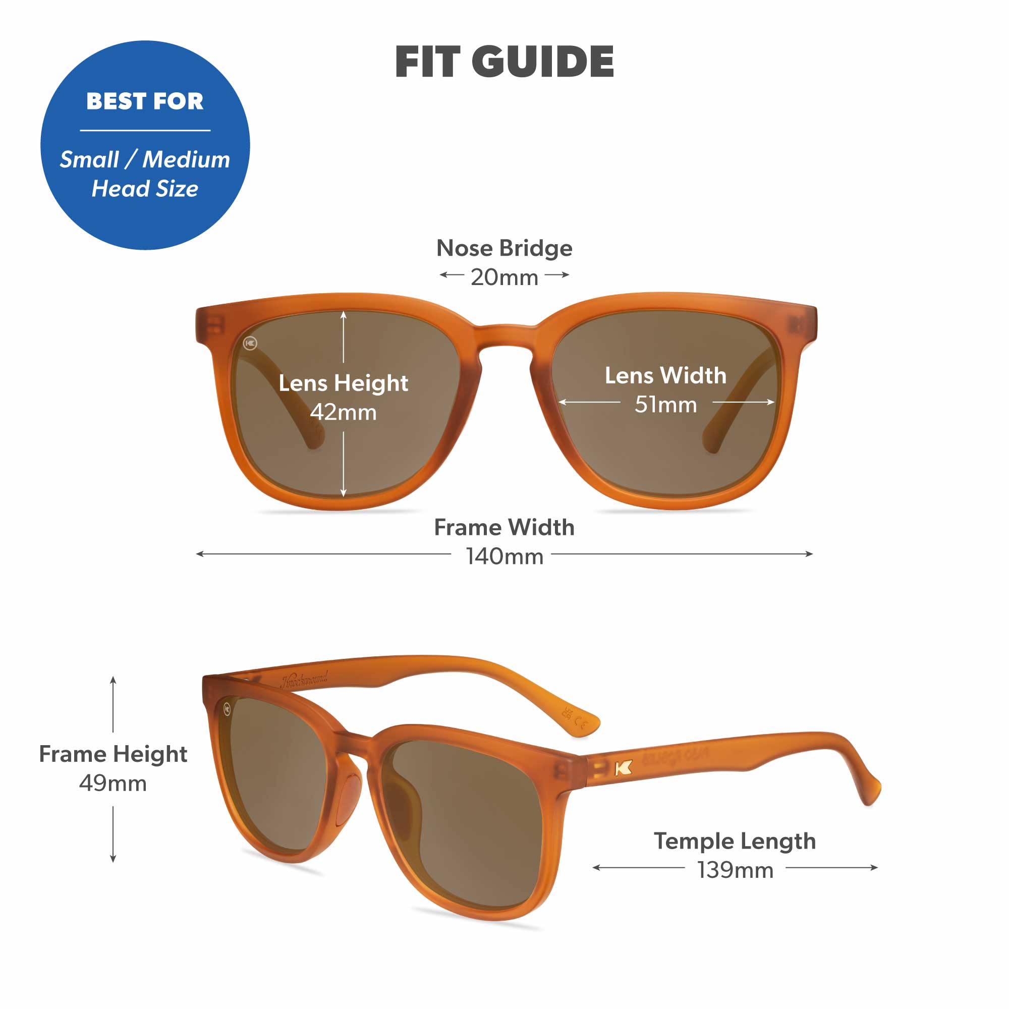 Rubberized Rio Paso Robles Sport Sunglasses, Fit Guide