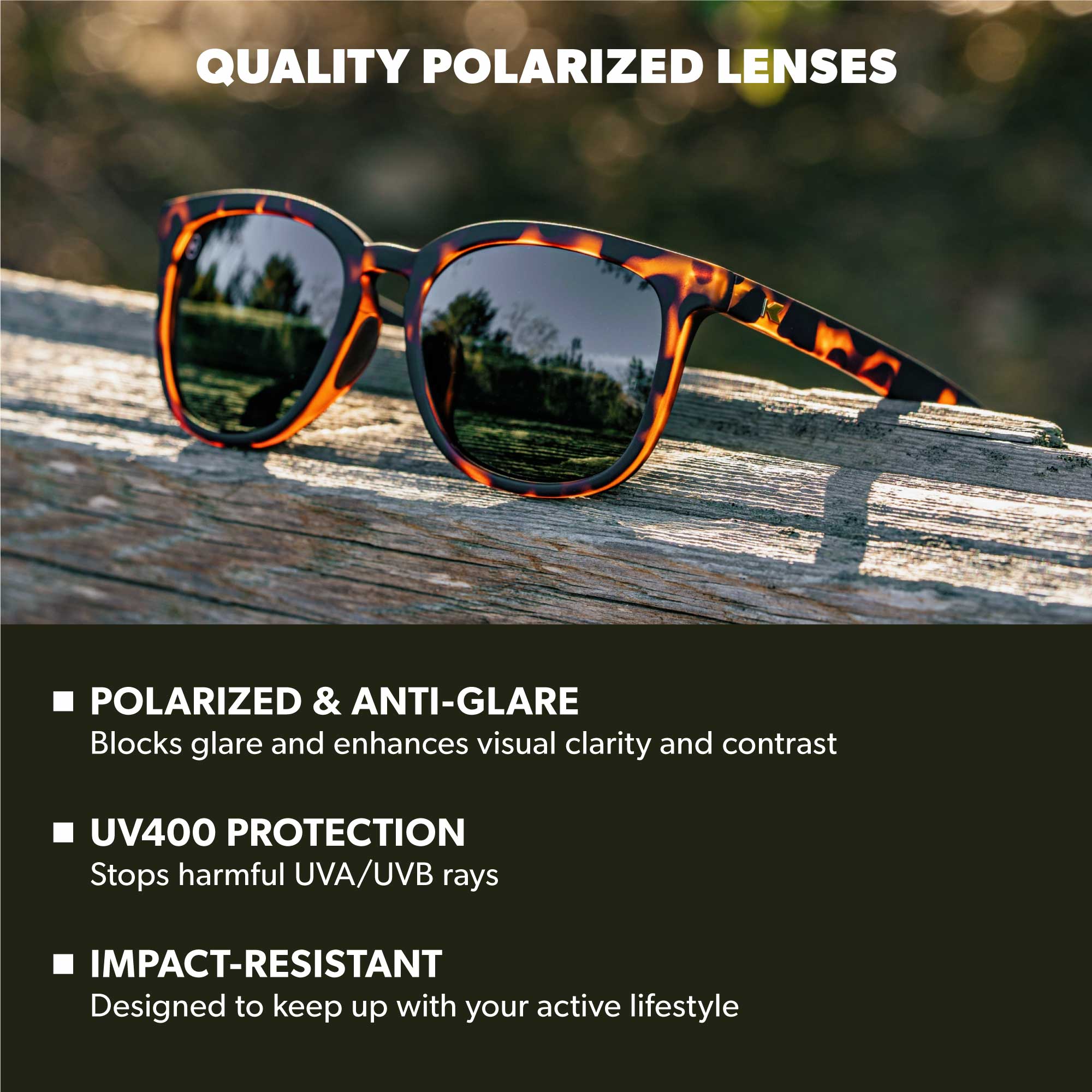 Rubberized Twilight Dawn Paso Robles Sport Sunglasses, Lens Features