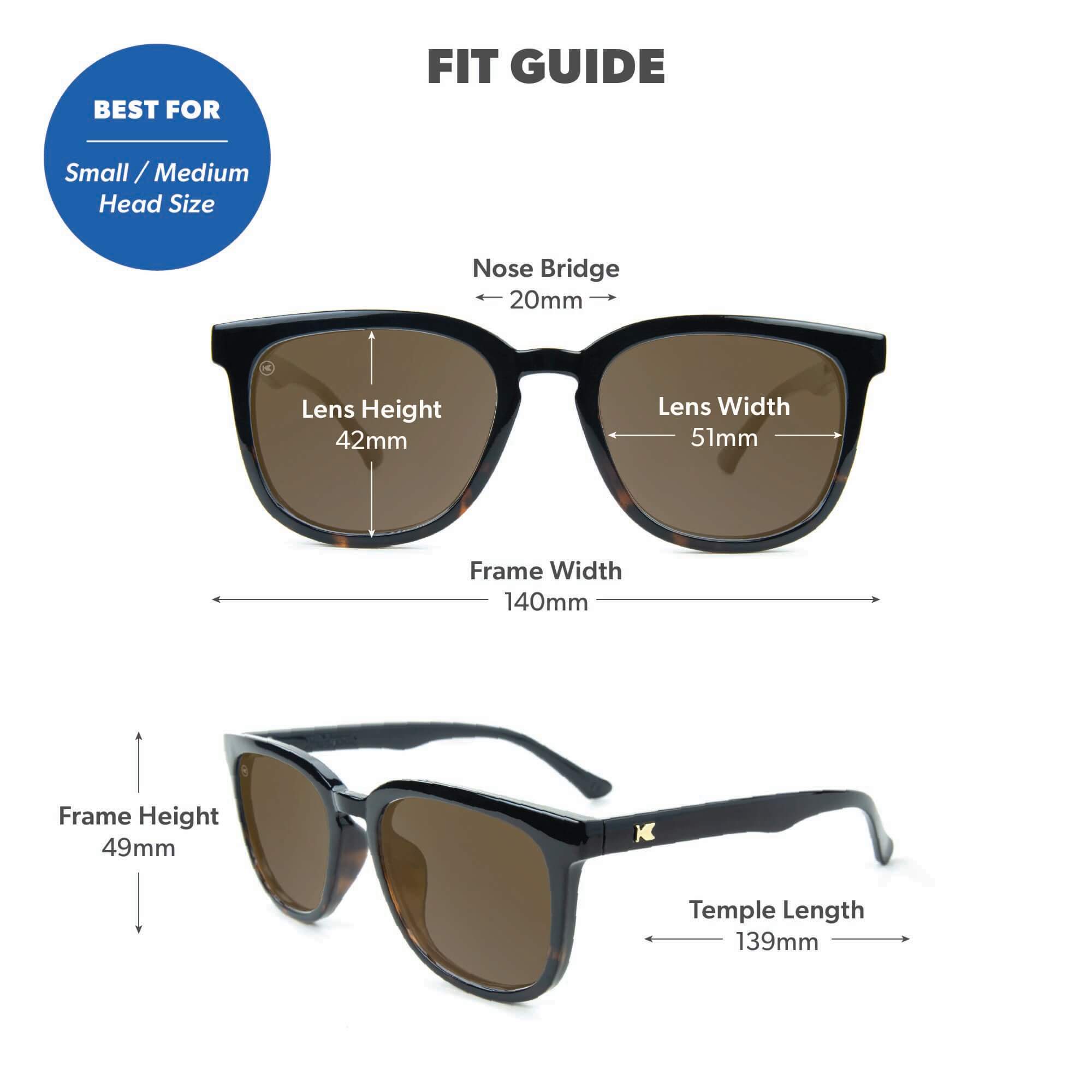 West End Paso Robles Sunglasses, Fit Guide
