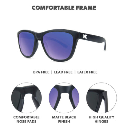 Black / Moonshine Kids Premiums Sunglasses, Frame Features