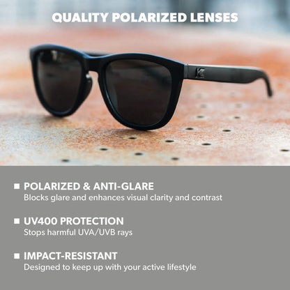 Black on Black Premiums Sport Sunglasses, Lens Features