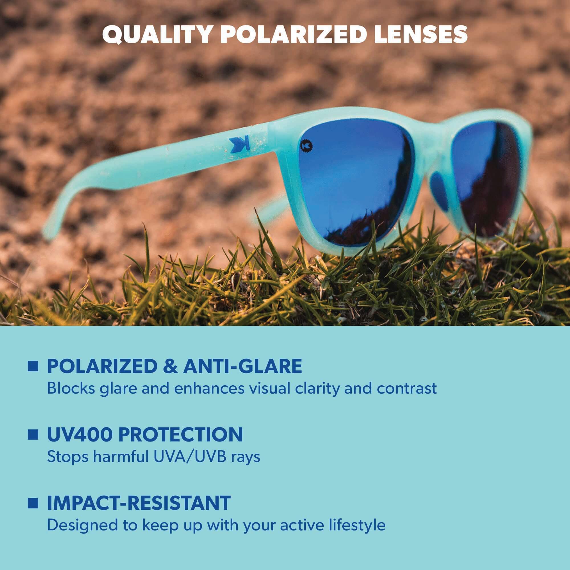 Icy Blue / Moonshine Premiums Sport Sunglasses, Lens Features