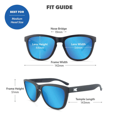 Moonshot Premiums Sport Sunglasses, Fit Guide