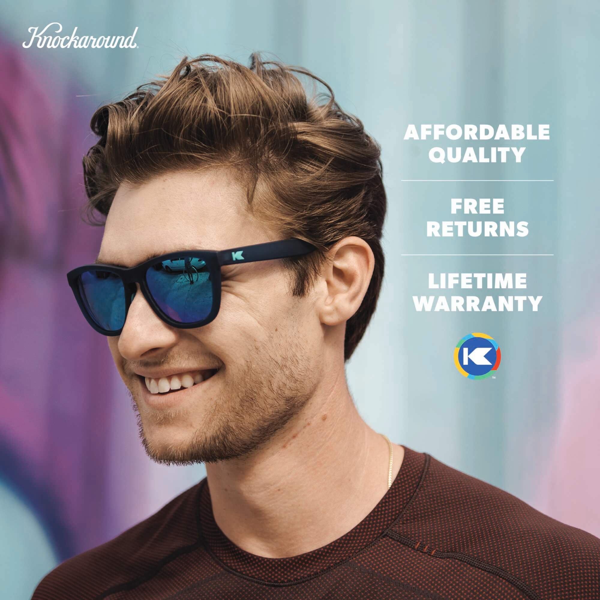 Premiums Square Polarized Sunglasses for Men & Women | Knockaround