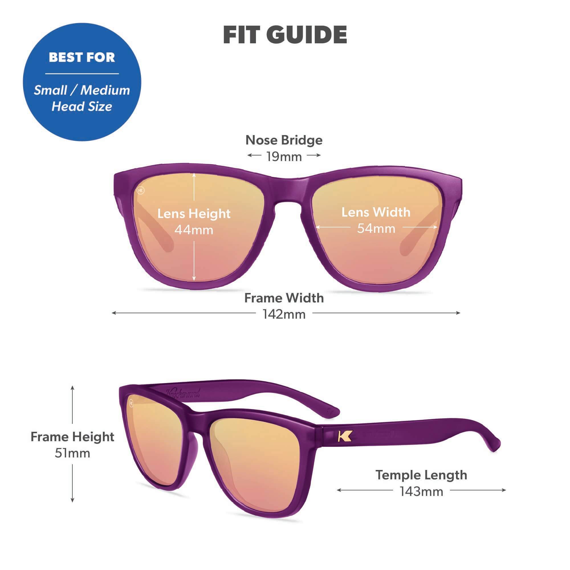 Velvet Royale Premiums Sunglasses, Fit Guide