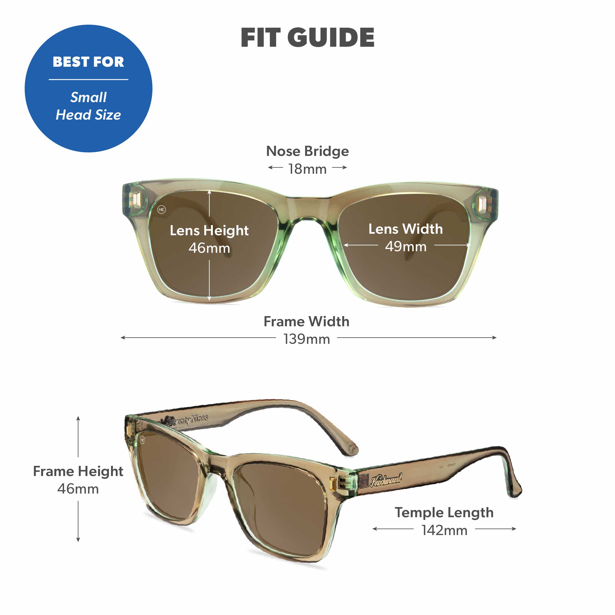 Seventy Nines Square Polarized UV400 Trendy Sunglasses | Knockaround
