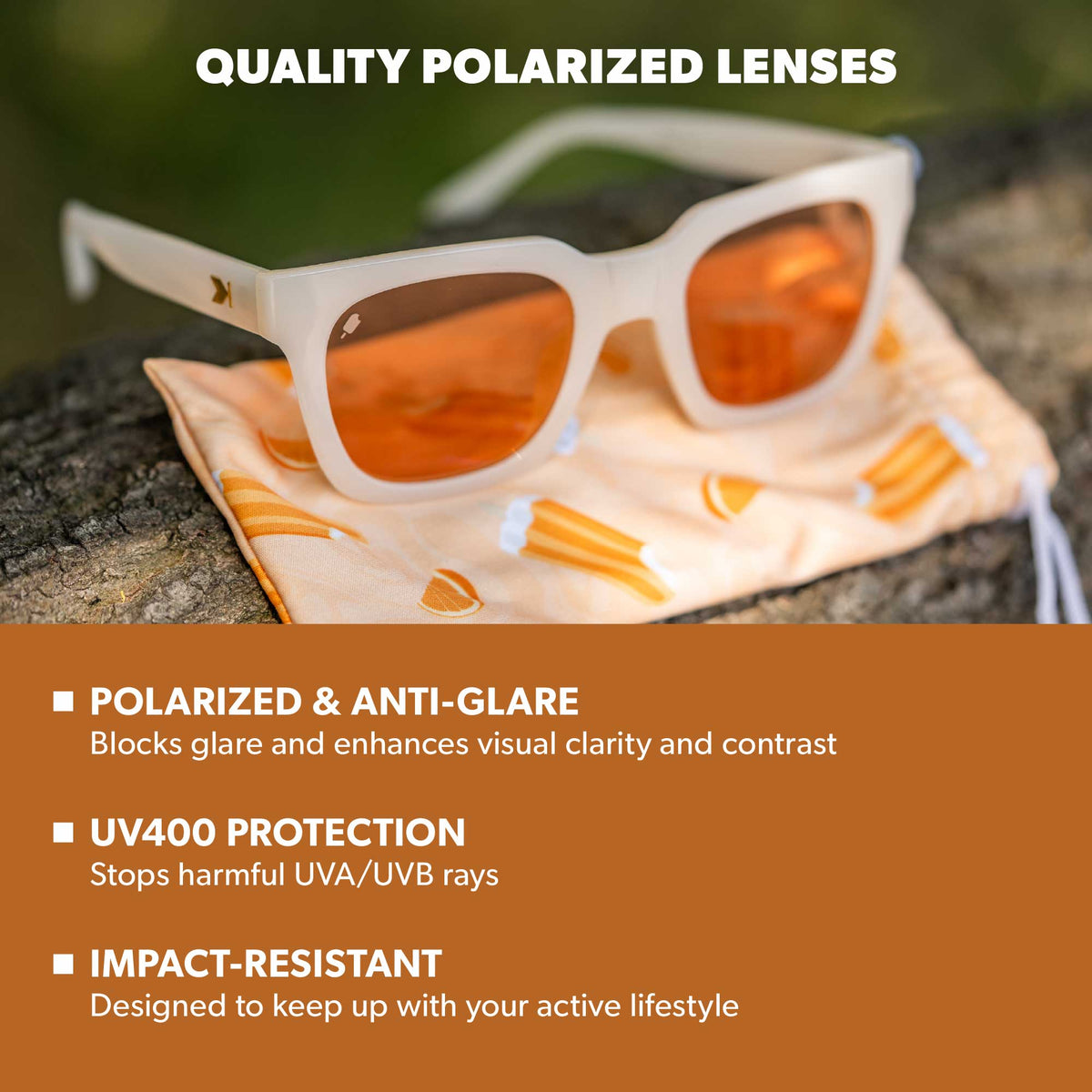 Lightweight Fashion Sunglasses with Polarized Lenses and UV400 Protection Ultra Lightweight Rectangular Polarized Sunglasses UV400  main image 2