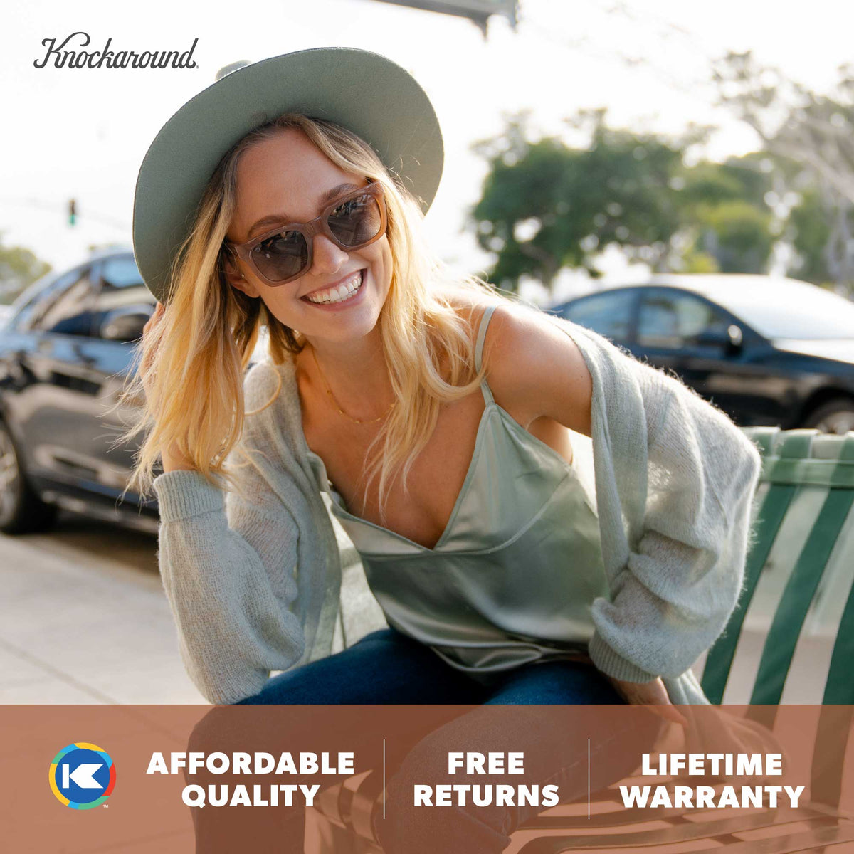 Songbirds Square Lightweight UV400 Trendy Sunglasses 