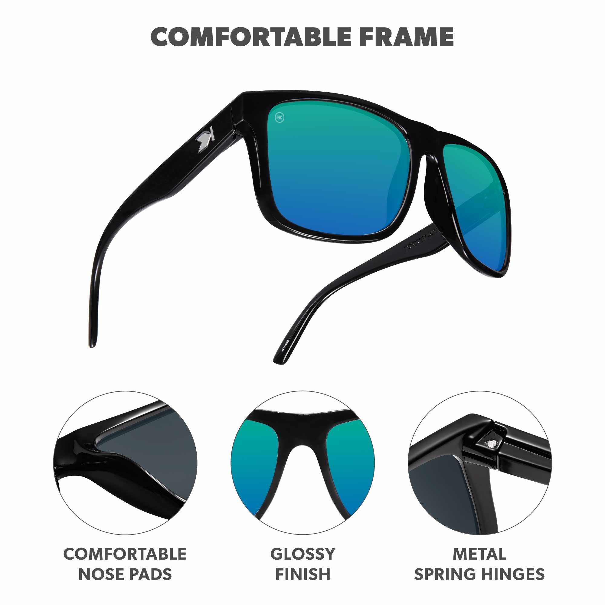 Ibiza Torrey Pines Sunglasses, Frame Features