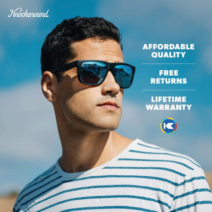 Matte Black on Black / Sky Blue Torrey Pines Sunglasses