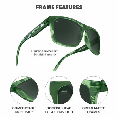 Dogfish Head Torrey Pines Sport Sunglasses, Frame Features