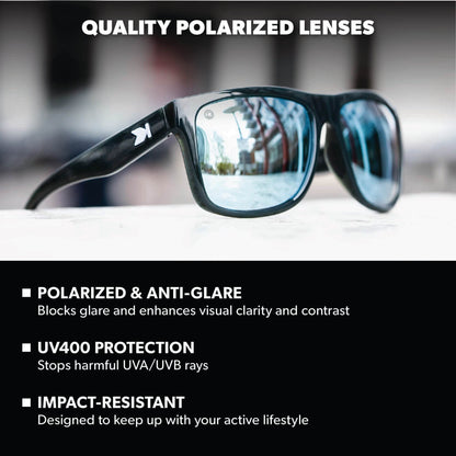 Jelly Black / Sky Blue Torrey Pines Sport Sunglasses, Lens Features