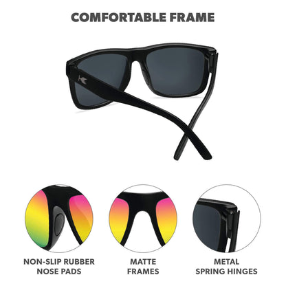 Rainbow on Black Torrey Pines Sport Sunglasses, Frame Features