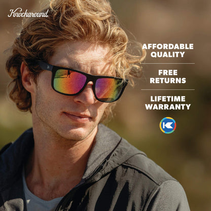 Rainbow on Black Torrey Pines Sport Sunglasses