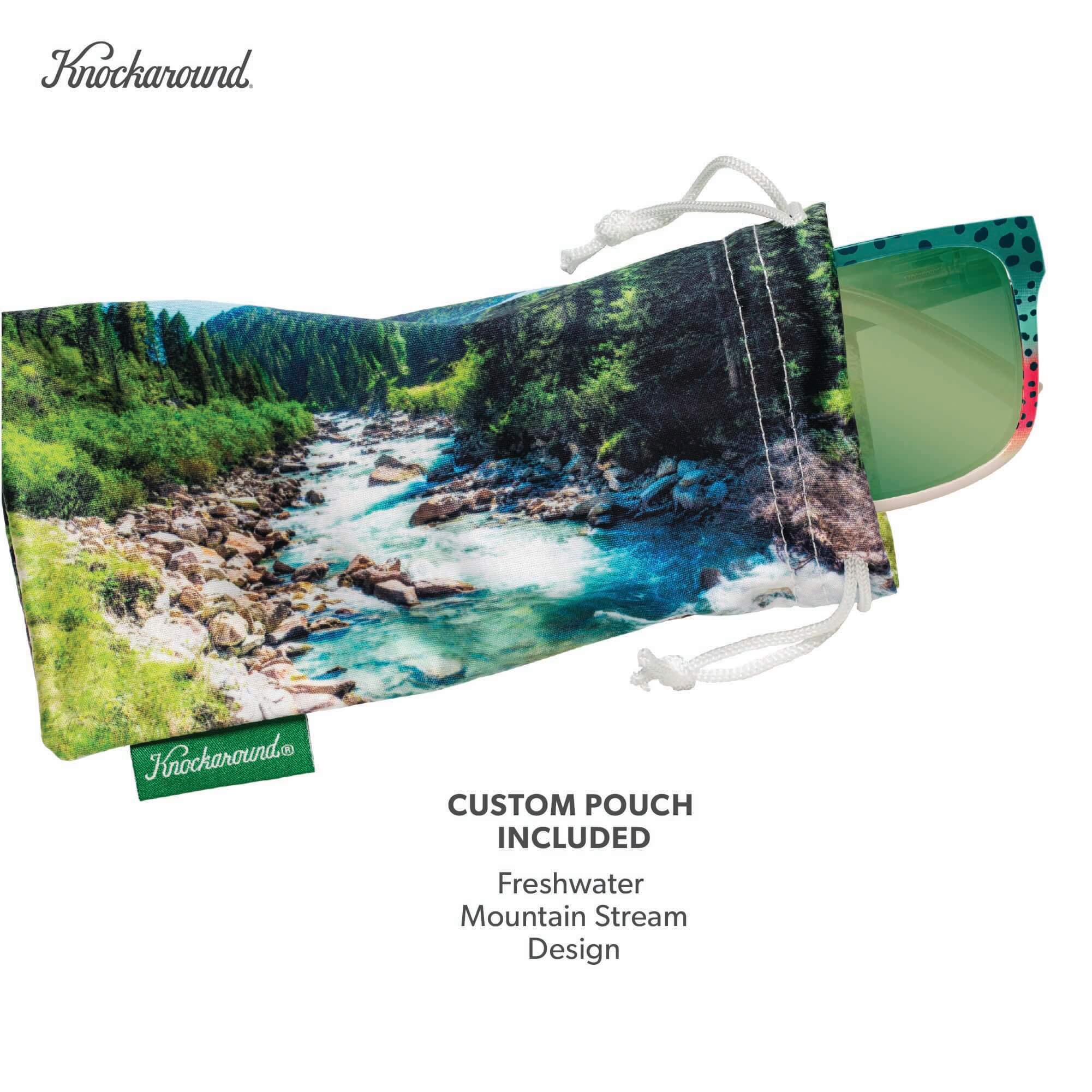 Rainbow Trout Torrey Pines Sport Sunglasses, Pouch